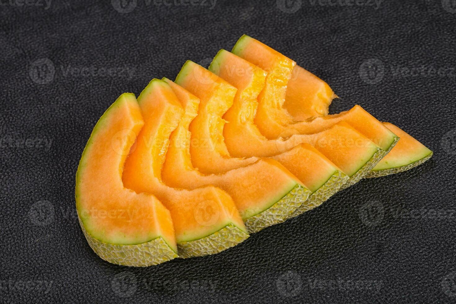 Sliced tasty sweet sliced melon photo