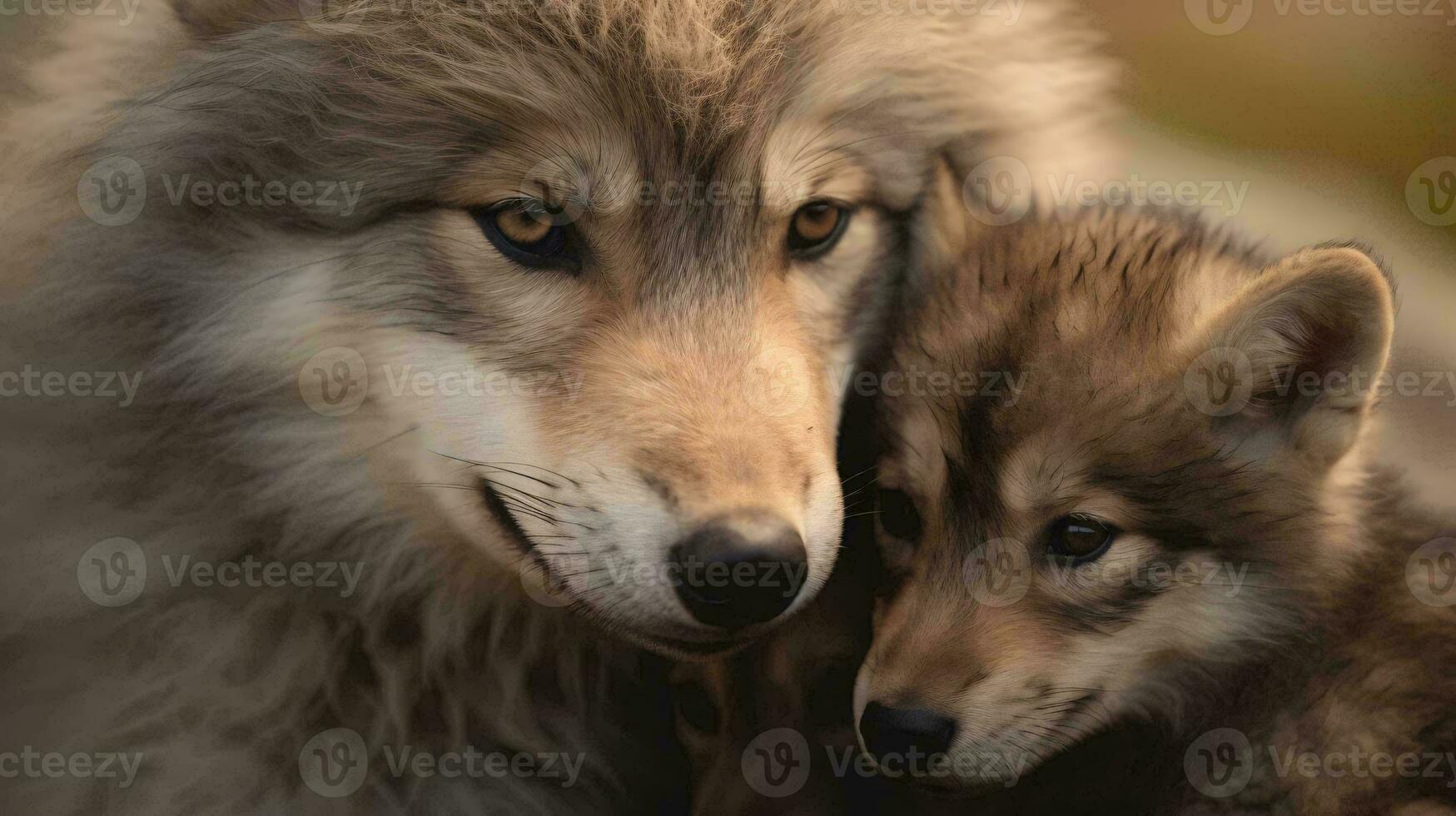 a couple of foxes AI Generated photo