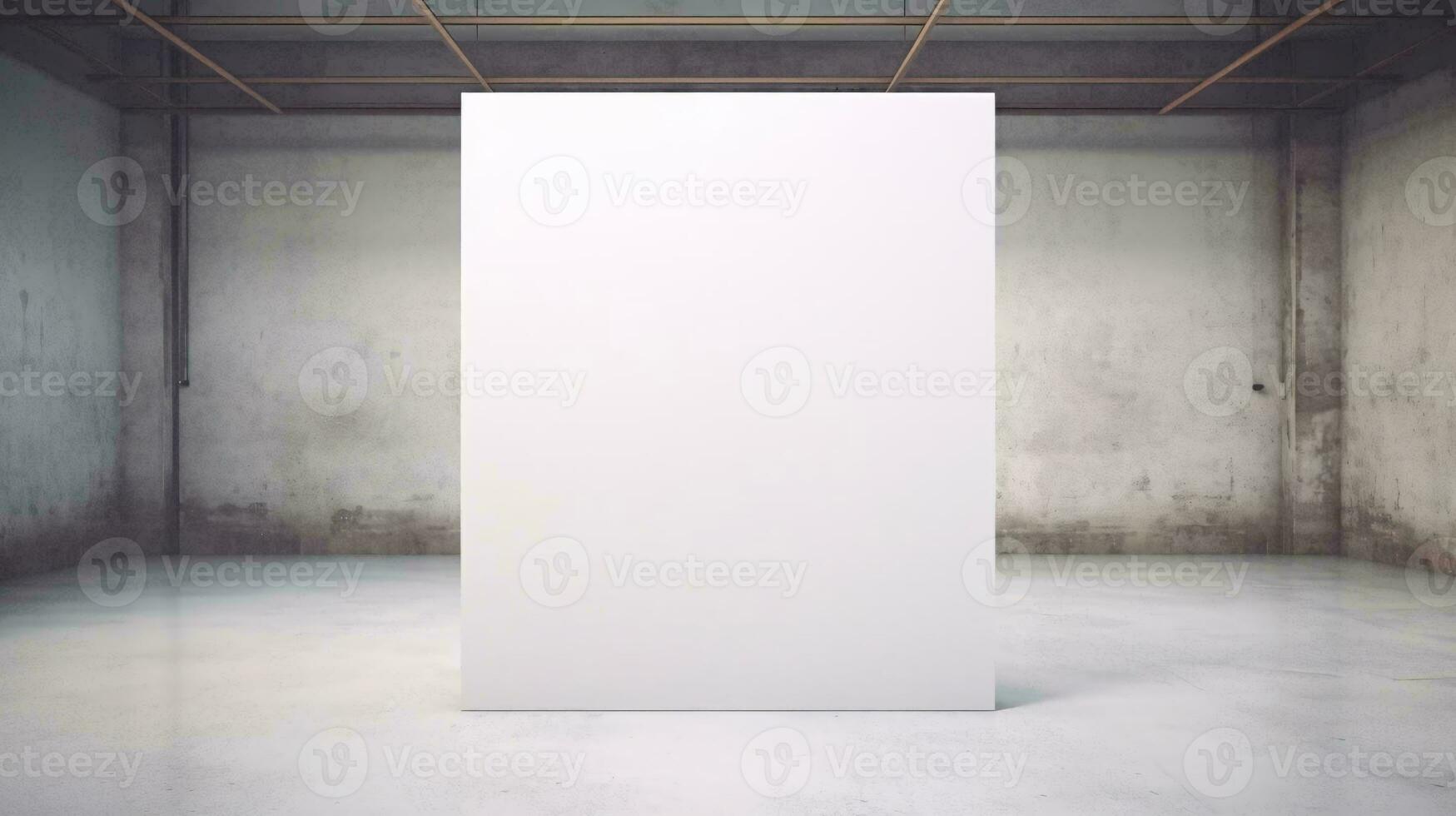a white rectangular object in a room AI Generated photo