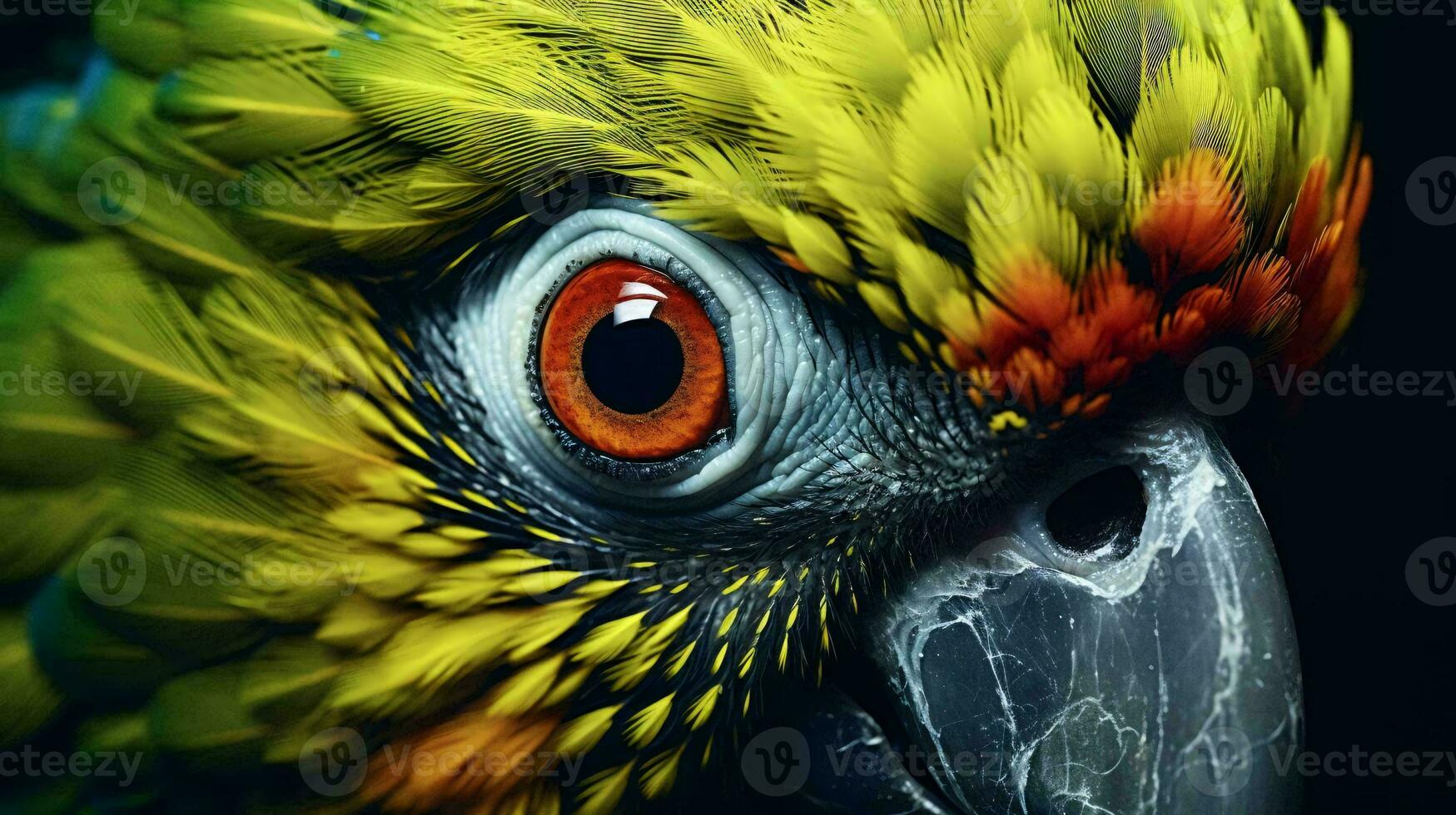 a close up of a bird AI Generated photo