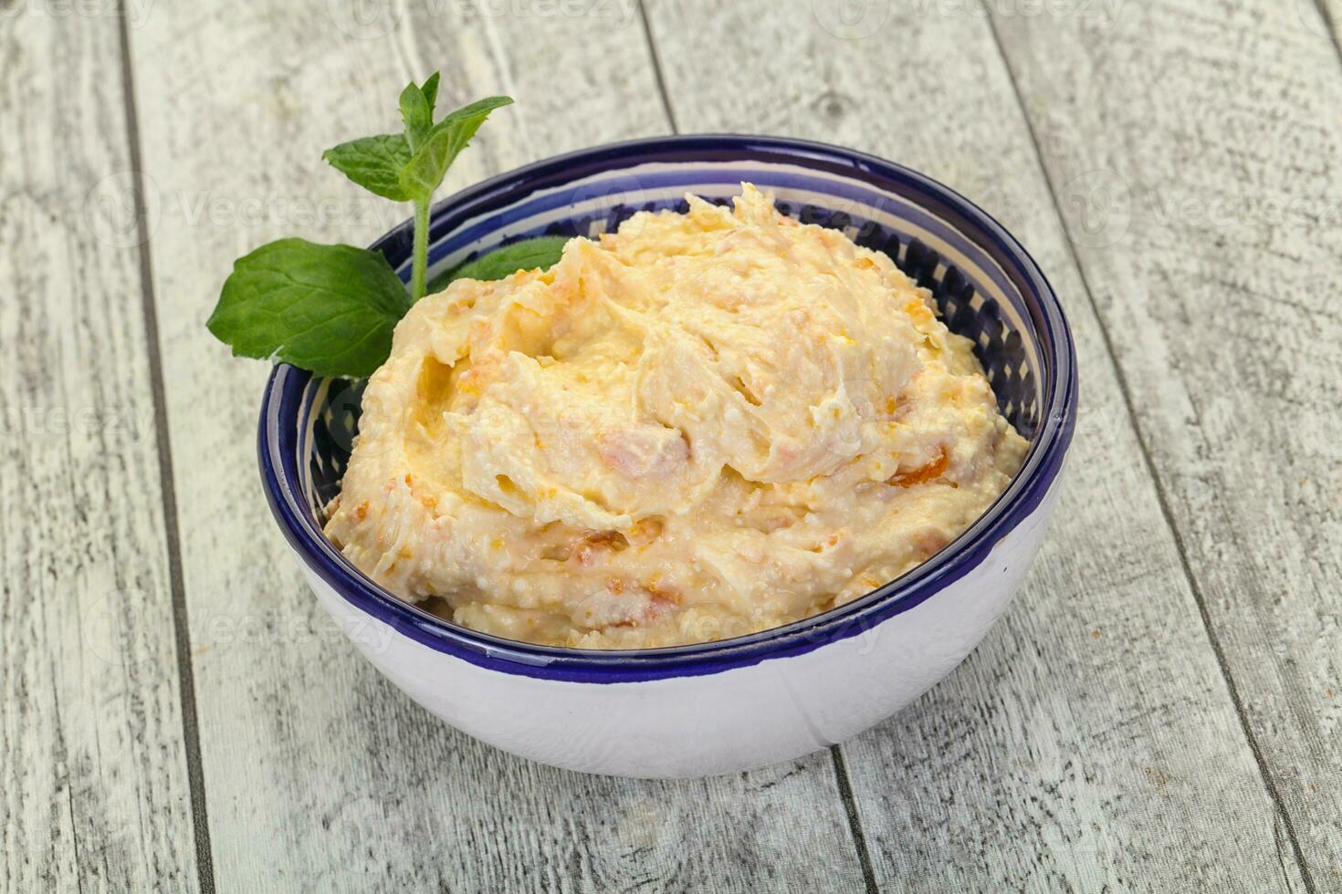 Curd with dry apricot photo
