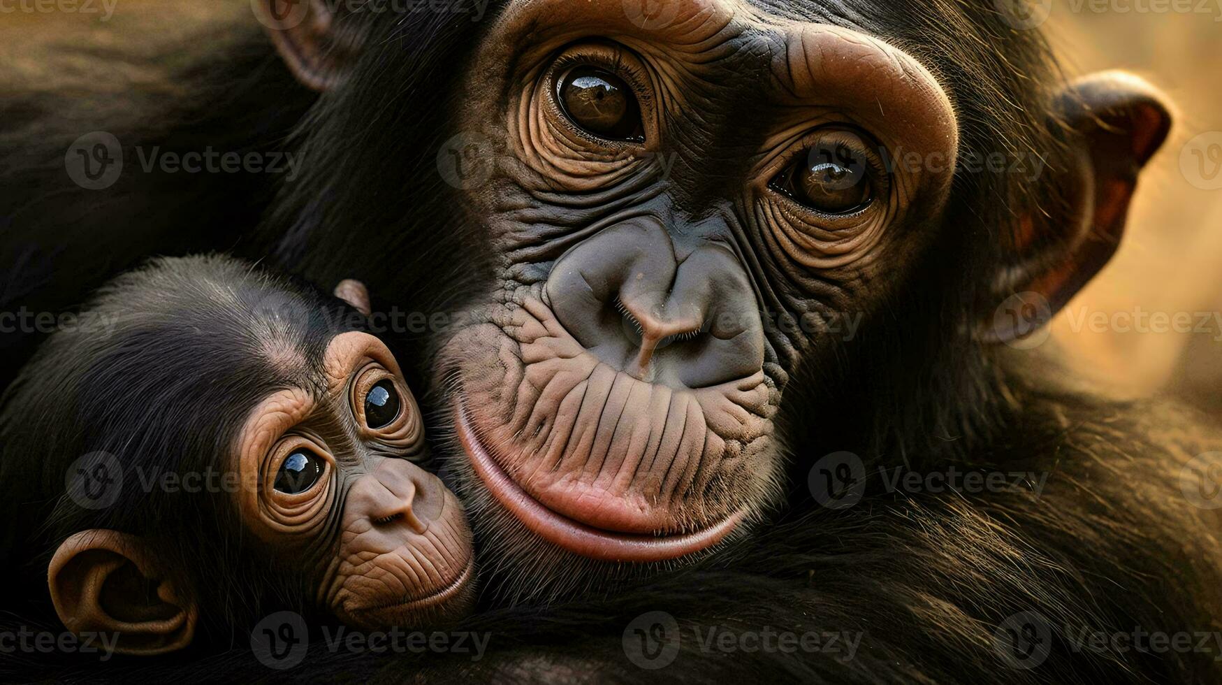 a close up of a monkey AI Generated photo