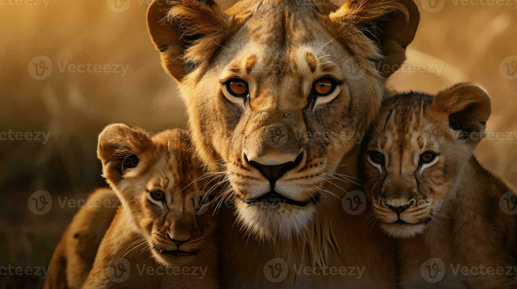 a group of wild animals AI Generated photo