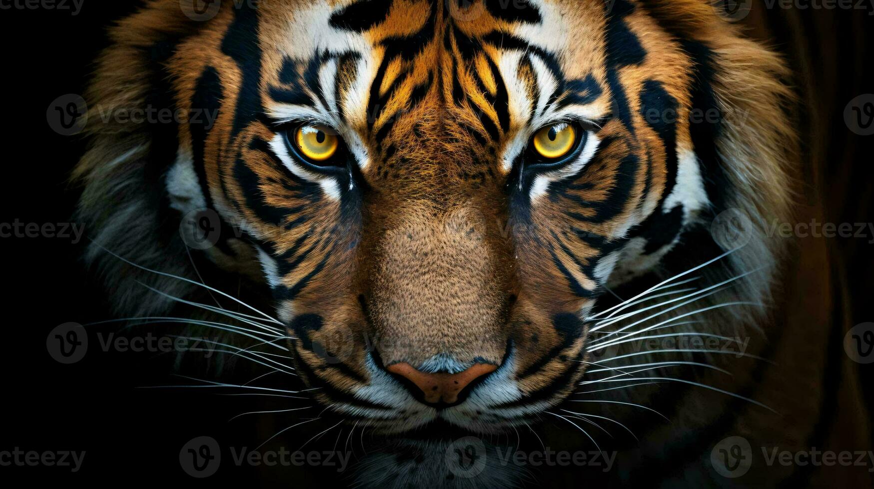 a close up of a tiger AI Generated photo