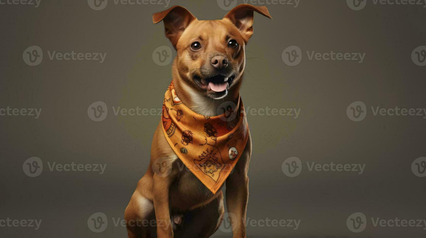 a dog wearing a vest AI Generated photo