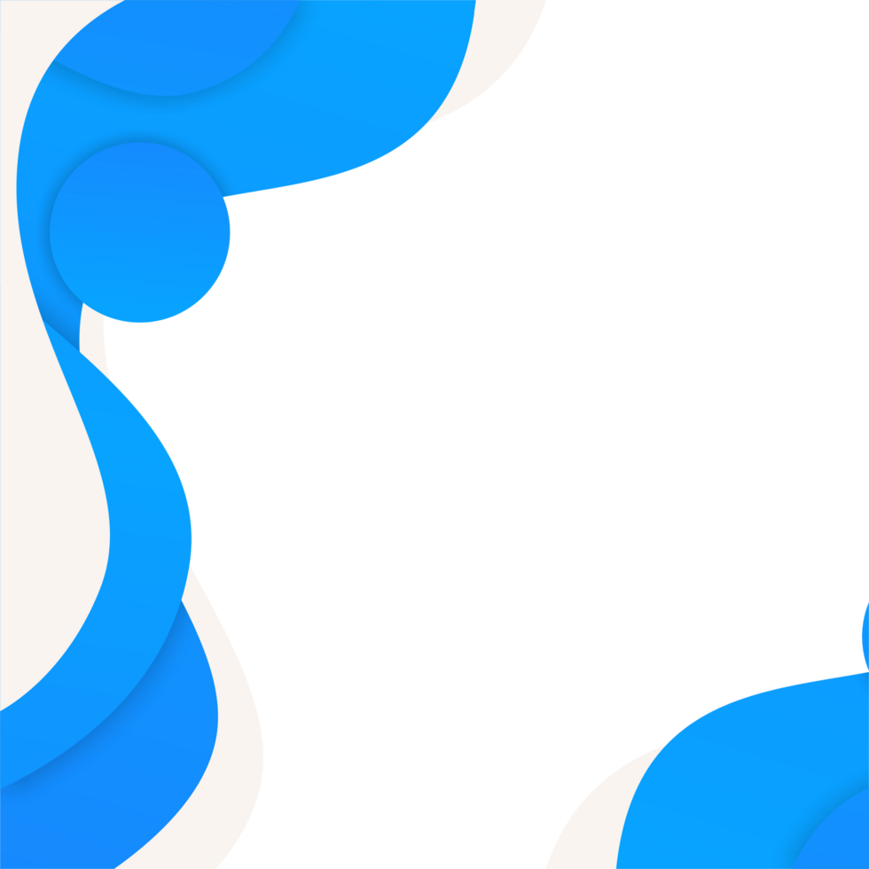 blue abstract background wave liquid transparent border png
