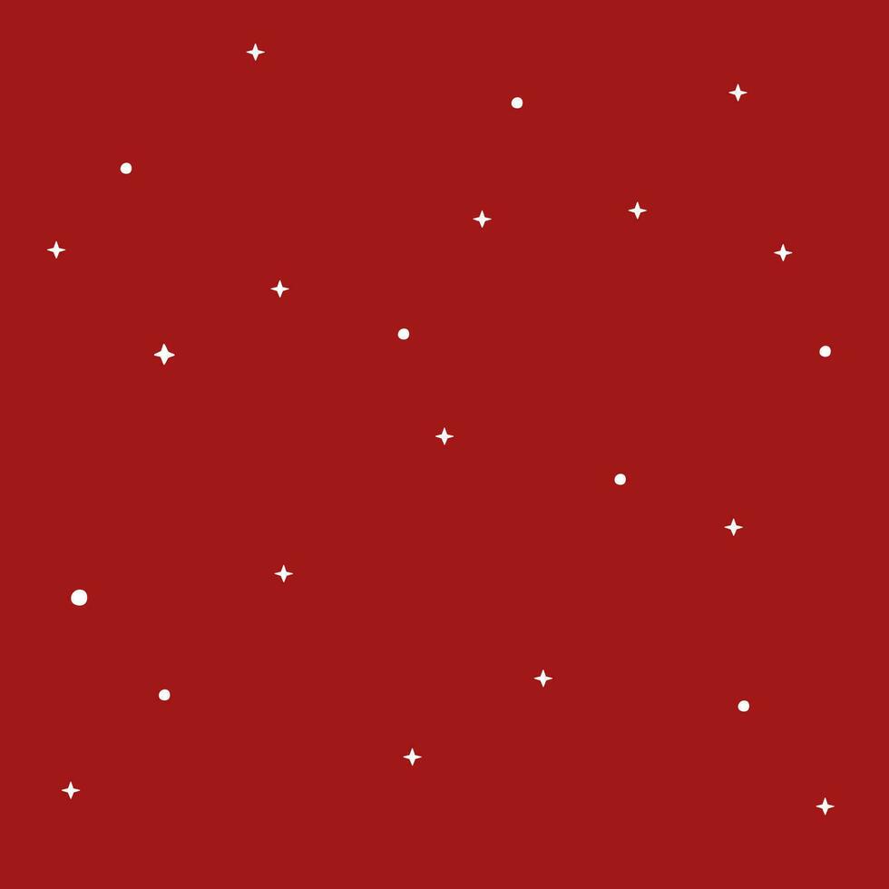 blanco estrella Brillantina y nieve en rojo antecedentes y blanco nieve, navidad tema, invierno vector