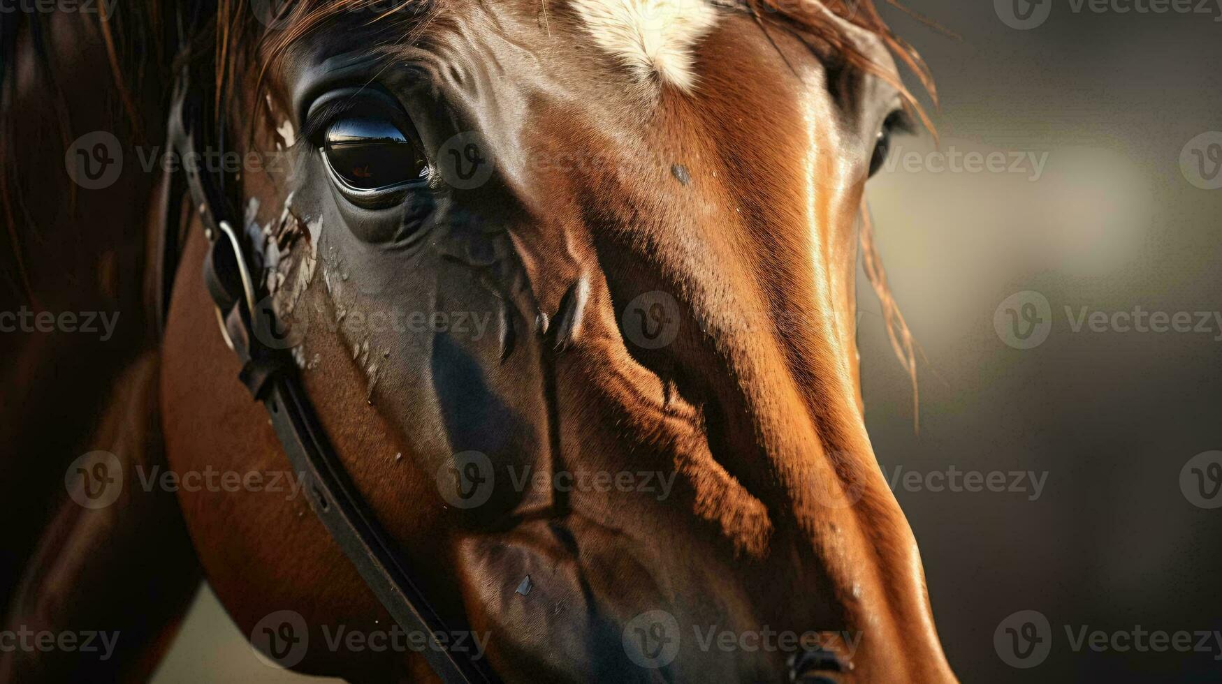 a close up of a horse AI Generated photo