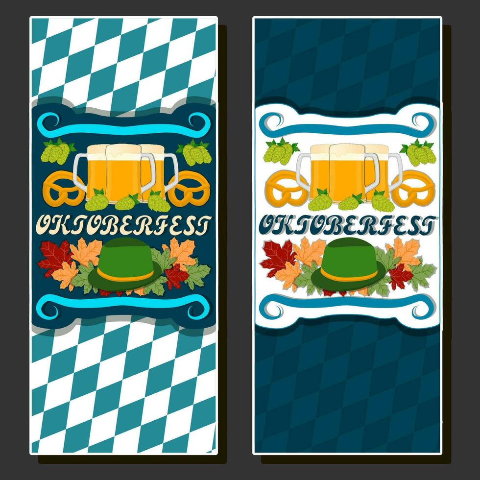 Beautiful illustration on theme of celebrating annual Oktoberfest holiday vector