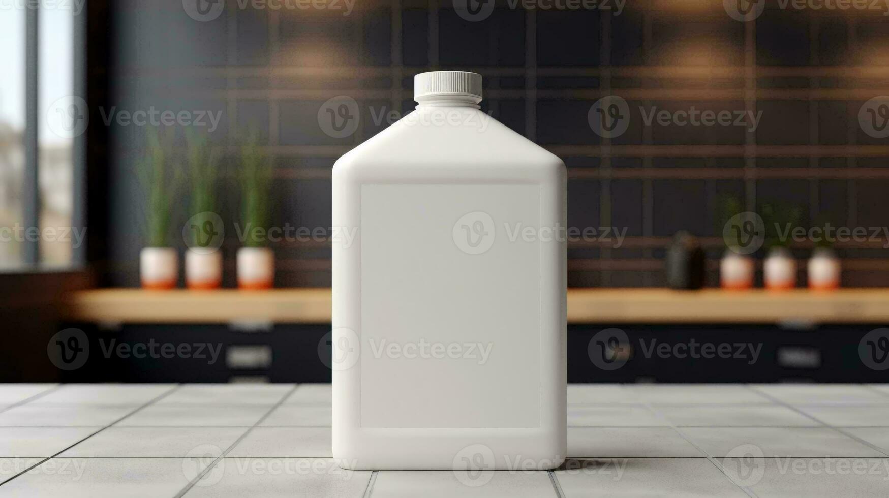 a white bottle of milk AI Generated photo