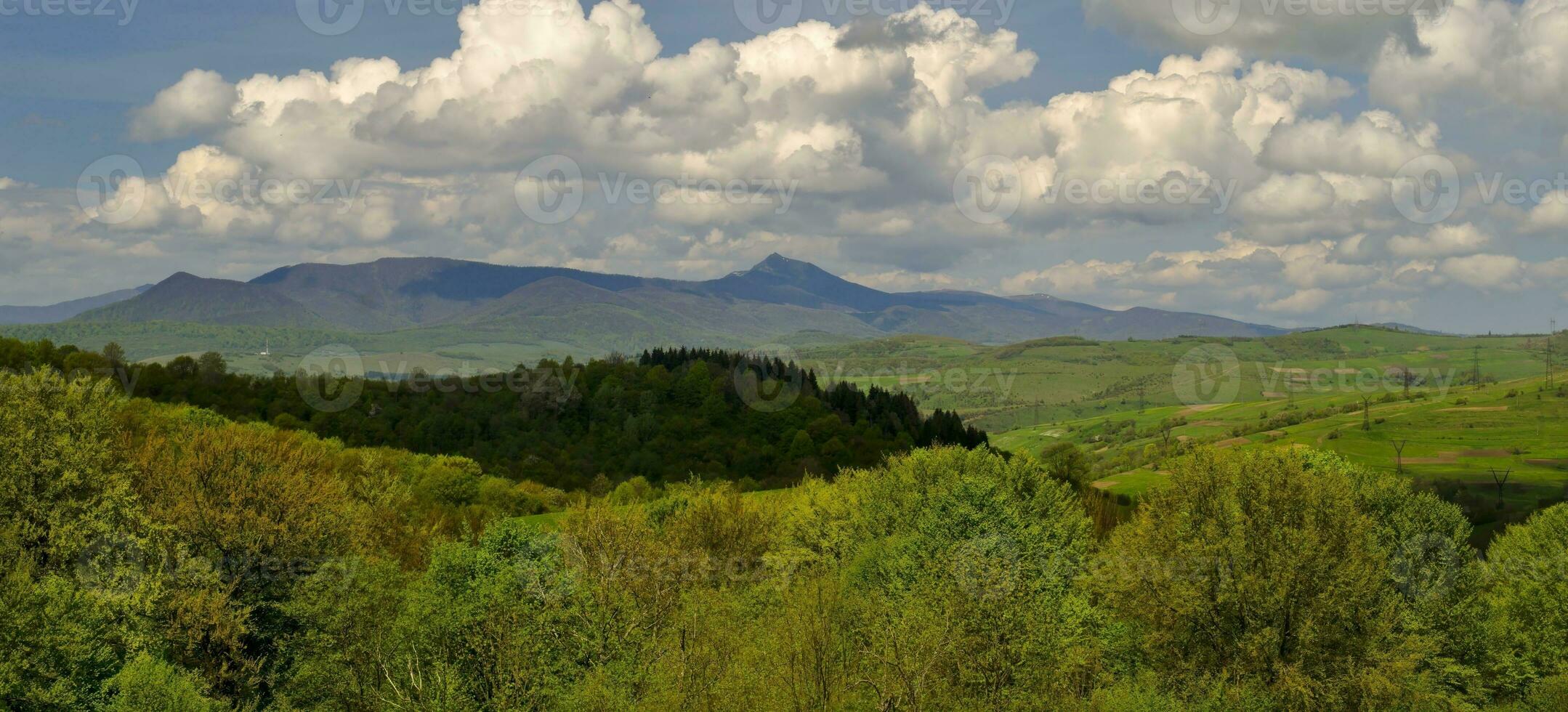 montaña rango panorama foto