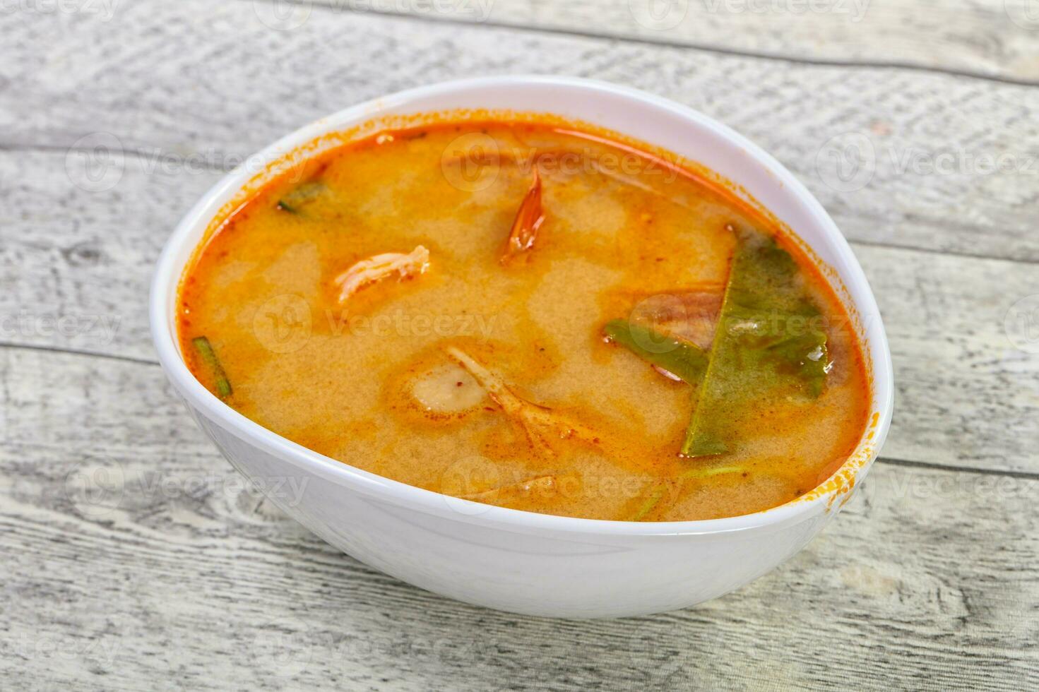 Famous Thai Tom Yam soup photo