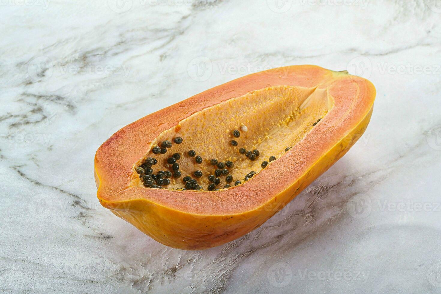 Sweet and juicy tropical papaya photo