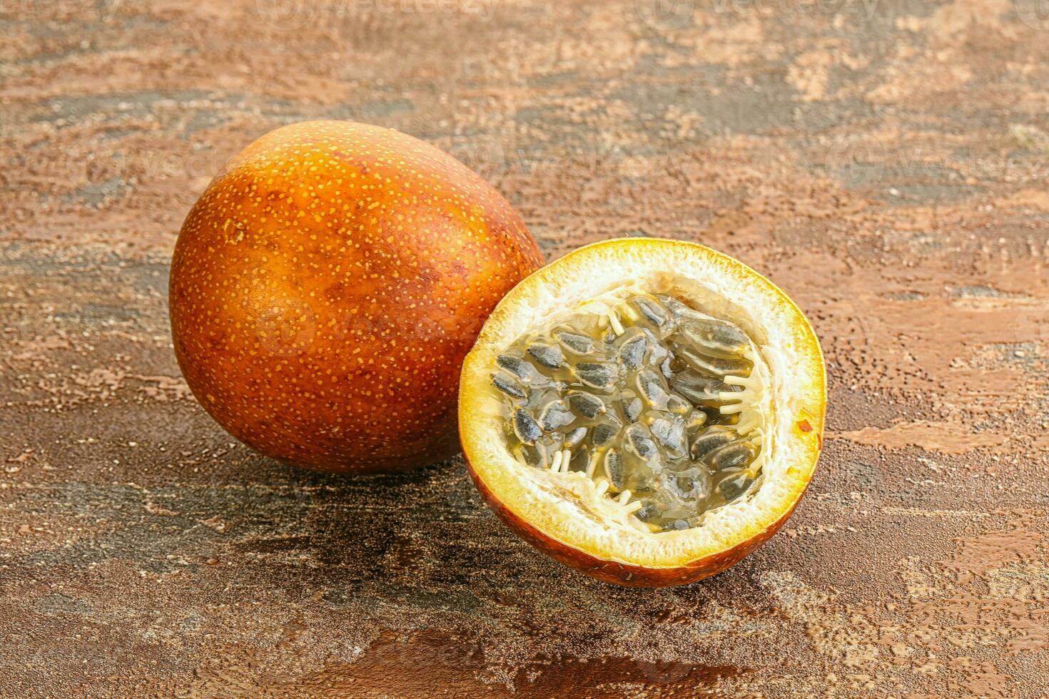 Tropical sweet and juicy Passion fruit photo