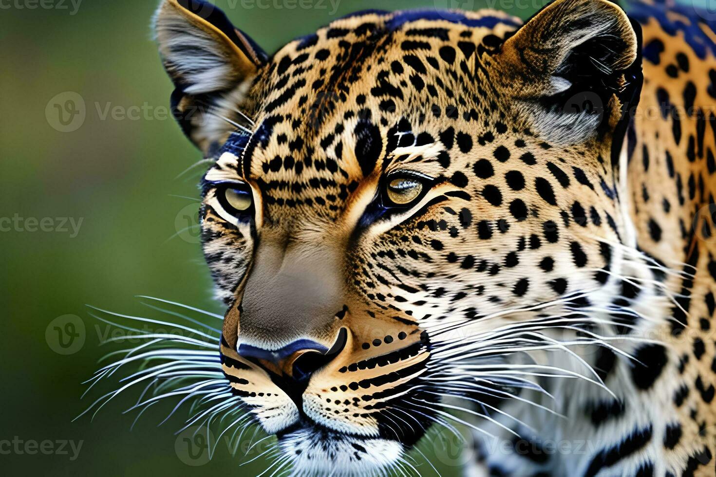 AI Generative of Leopard is under the endangered species photo