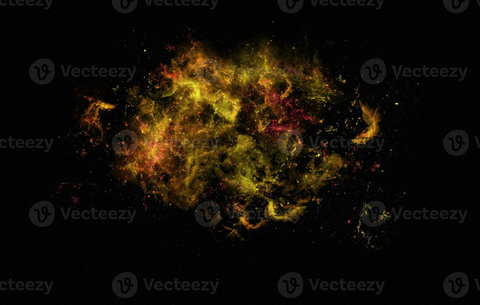 gold and orange galaxy watercolor stars splashes Background photo