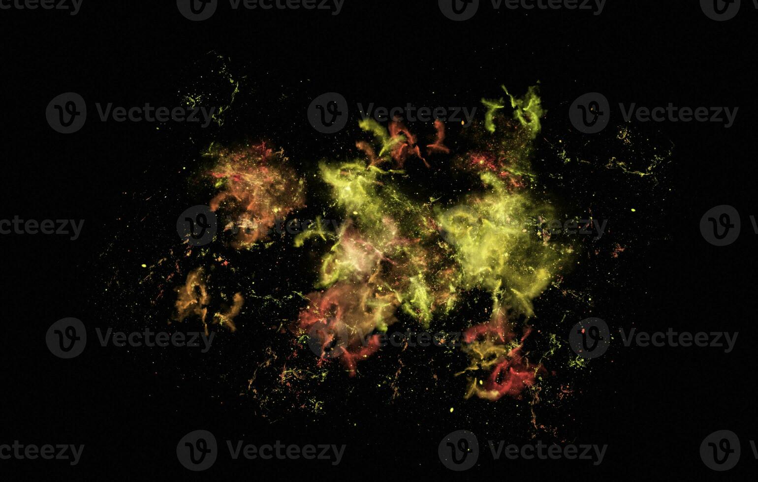 gold and orange galaxy watercolor stars splashes Background photo