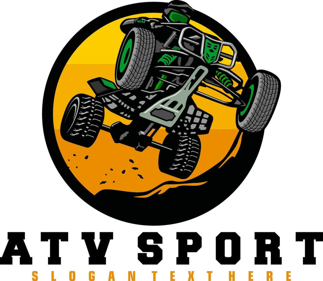 Atv free style illustration design vector