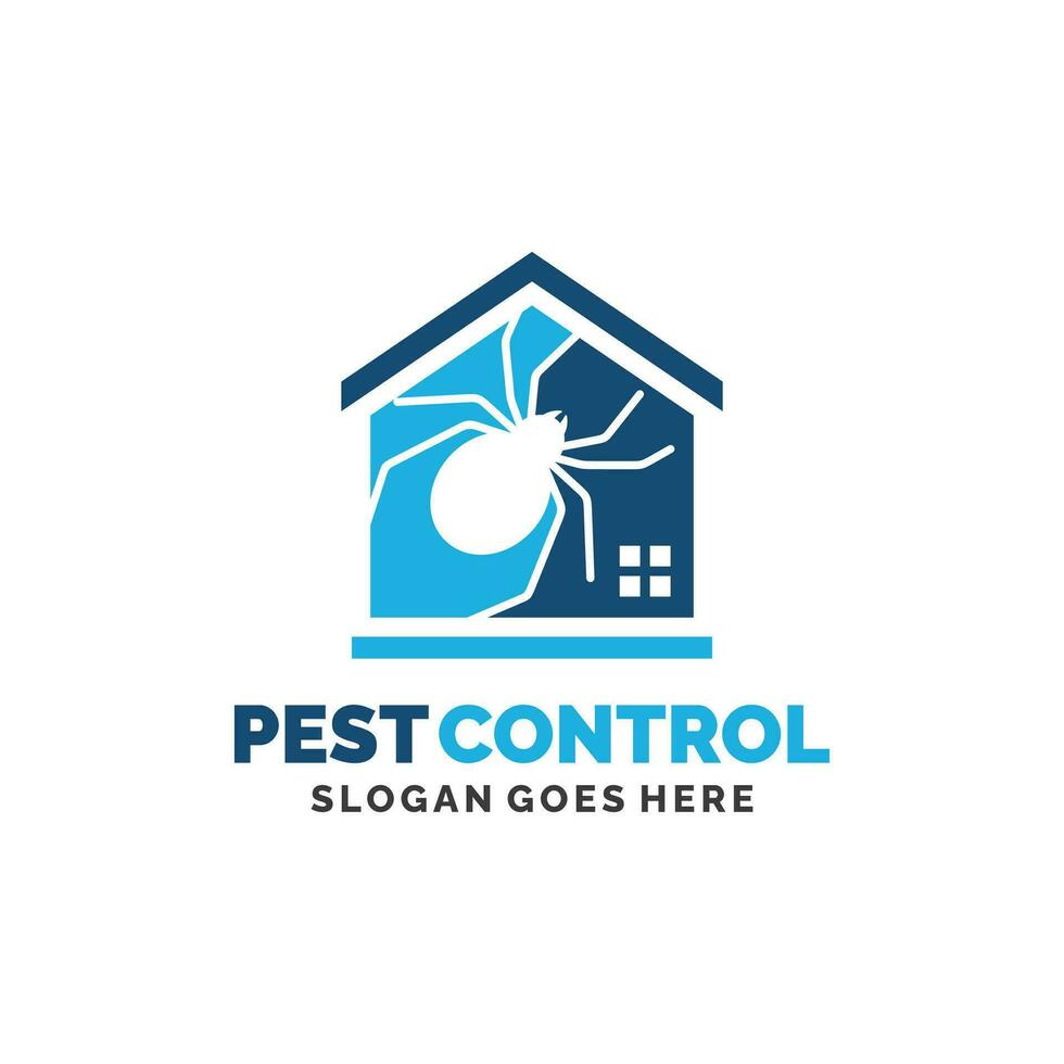 Spider pest control logo design vector illustration. Pest control logo