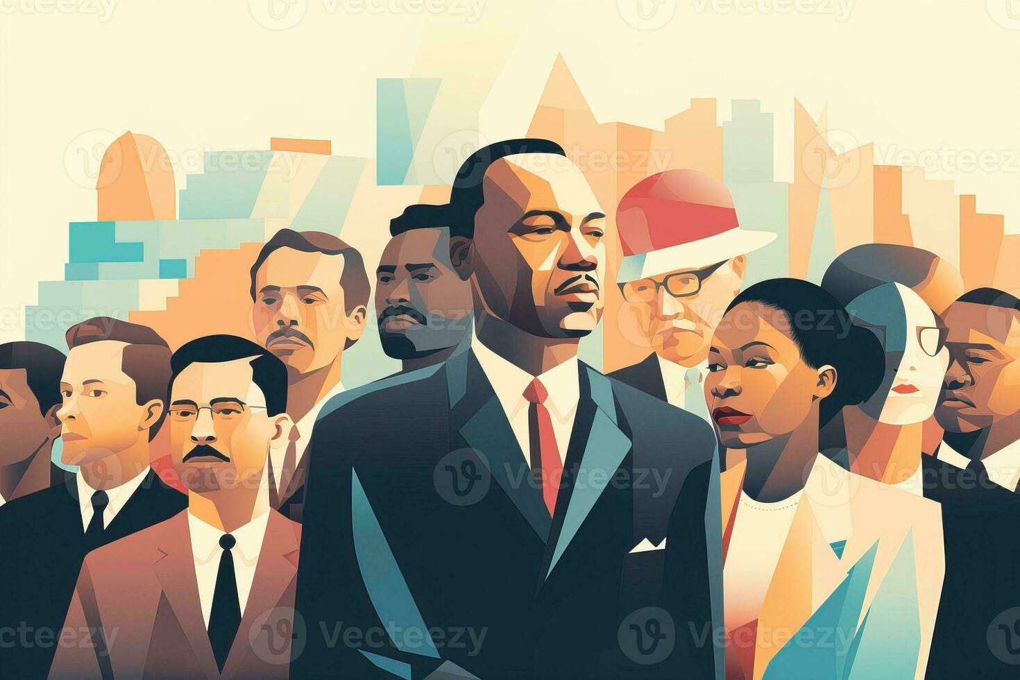 Martin Luther King Day flyer, banner or poster photo