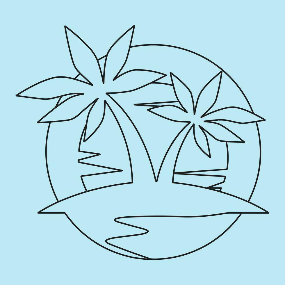 trees illustrations. Can be used to illustrate any nature or healthy lifestyle topic vector