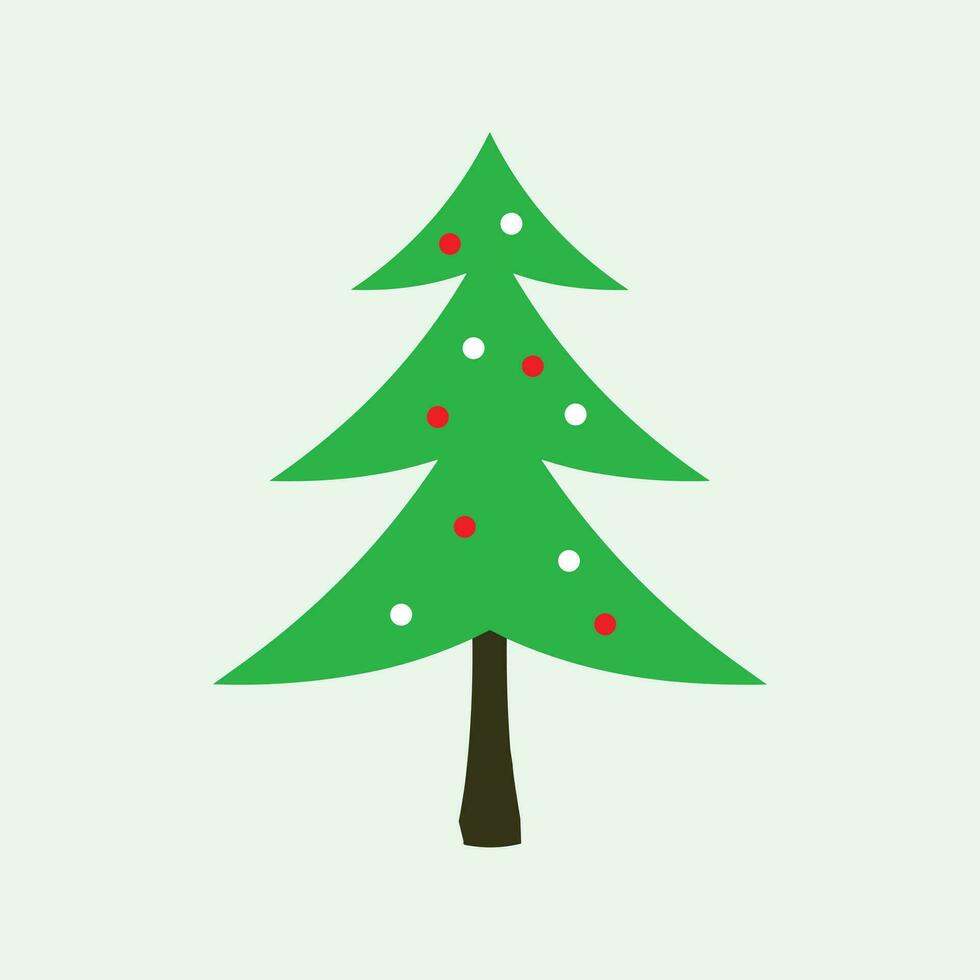 Navidad árboles, pinos para saludo tarjeta, invitación, bandera, web. nuevo años y Navidad tradicional símbolo árbol con guirnaldas, ligero bulbo, estrella. invierno día festivo. íconos colección vector