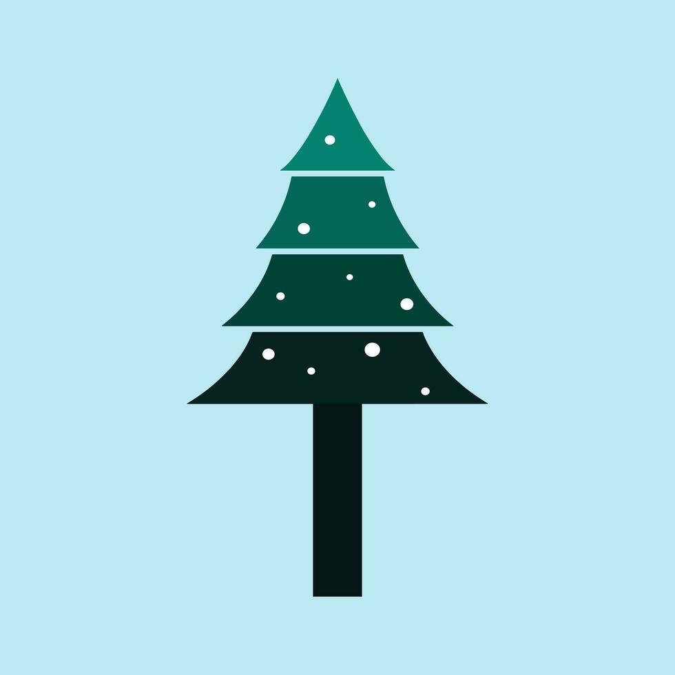 Christmas trees, pines for greeting card, invitation, banner, web. New Years and Xmas traditional symbol tree with garlands, light bulb, star. Winter holiday. Icons collection vector