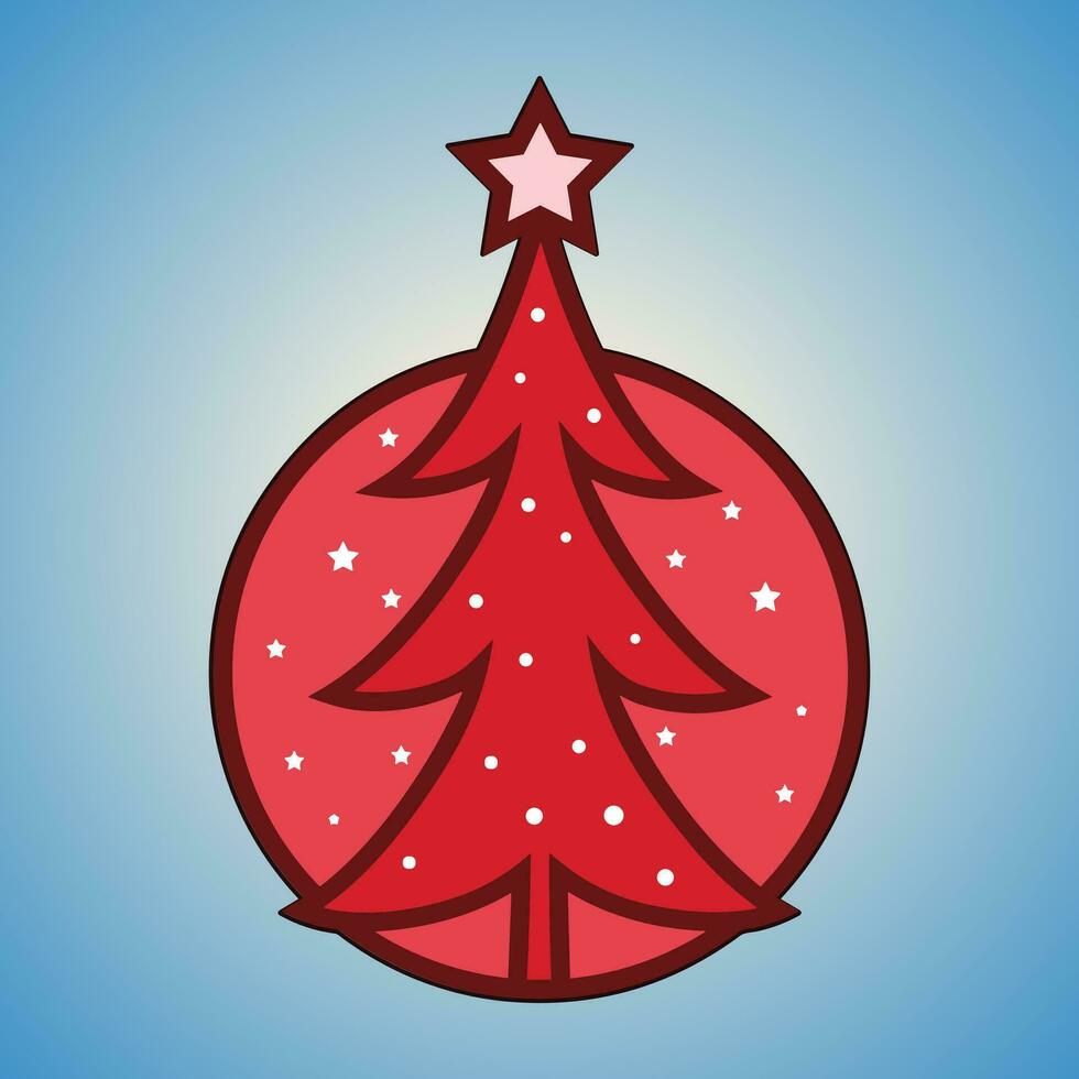 Christmas trees, pines for greeting card, invitation, banner, web. New Years and Xmas traditional symbol tree with garlands, light bulb, star. Winter holiday. Icons collection vector