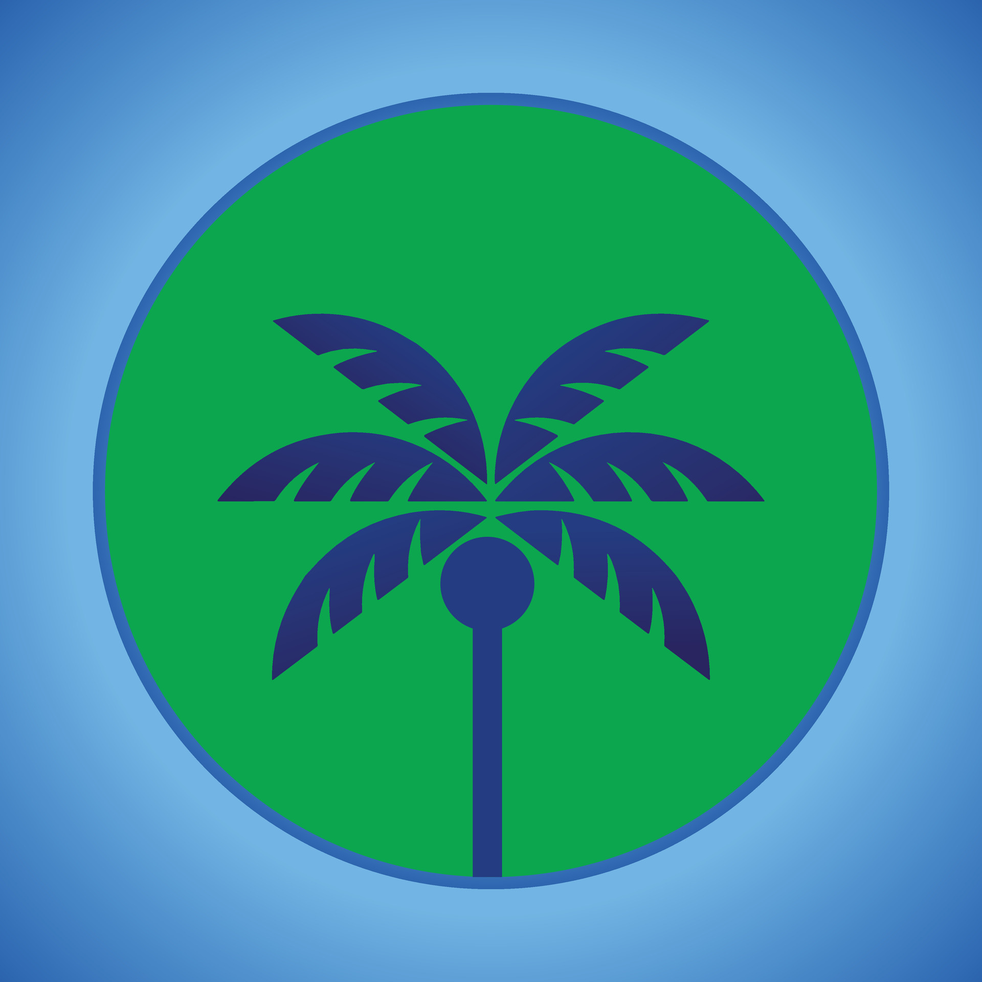 Palm tree silhouette icon. simple flat vector illustration 34075930 ...