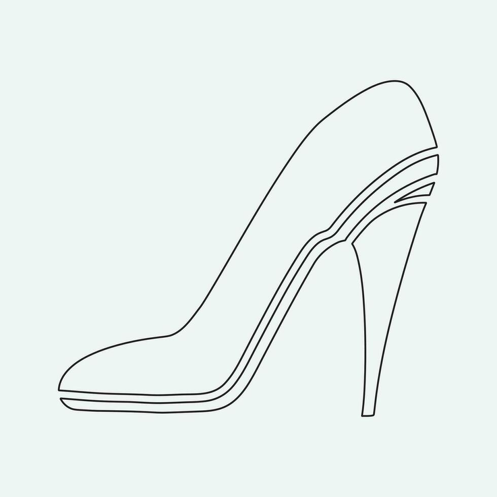 High heels shoes vector icon. filled flat sign for mobile concept and web design. Women shoe glyph icon. Symbol, logo illustration