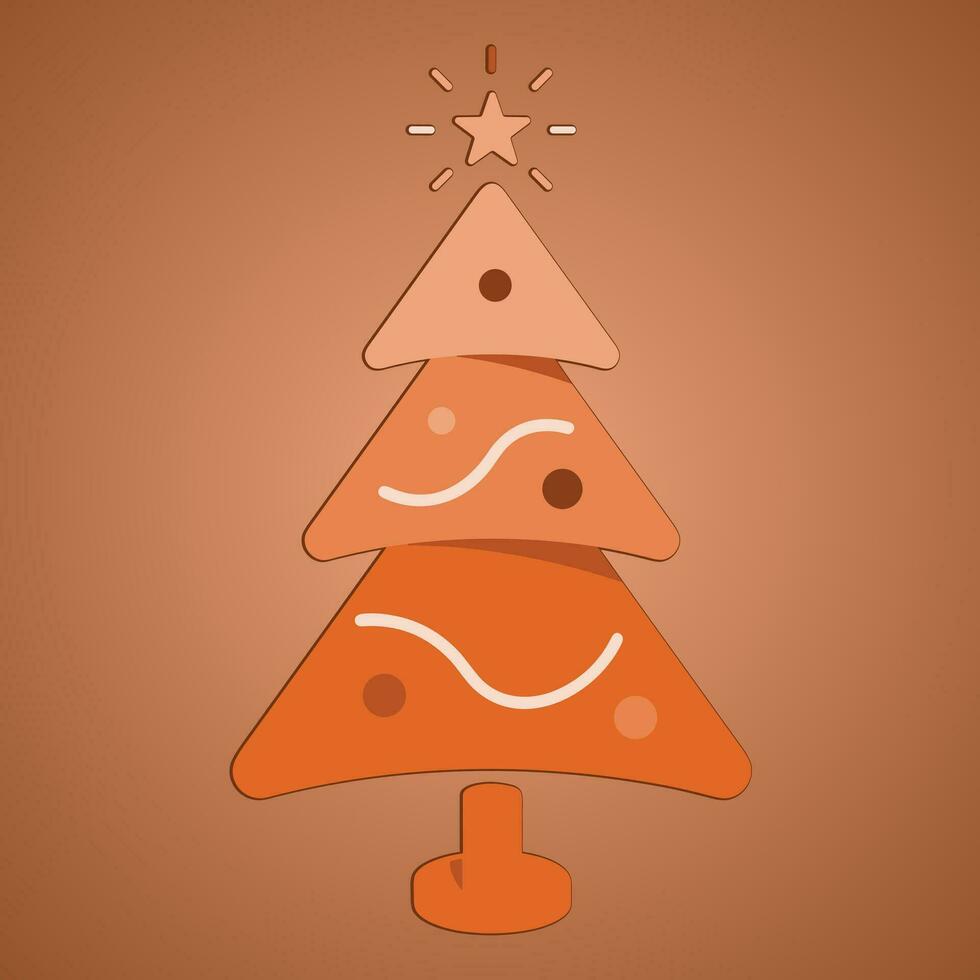 Christmas trees, pines for greeting card, invitation,banner, web. New Years and xmas traditional symbol tree with garlands, light bulb, star. Winter holiday. Icons collection vector