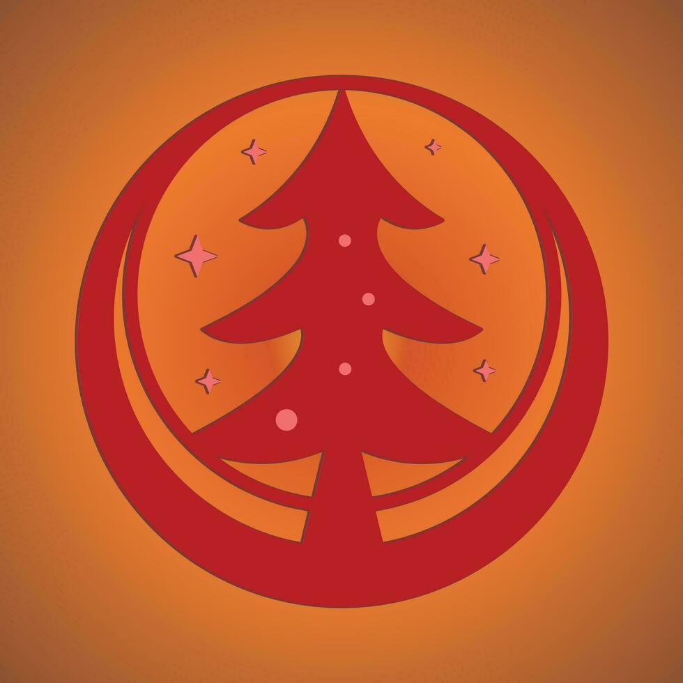 Christmas trees, pines for greeting card, invitation,banner, web. New Years and xmas traditional symbol tree with garlands, light bulb, star. Winter holiday. Icons collection vector