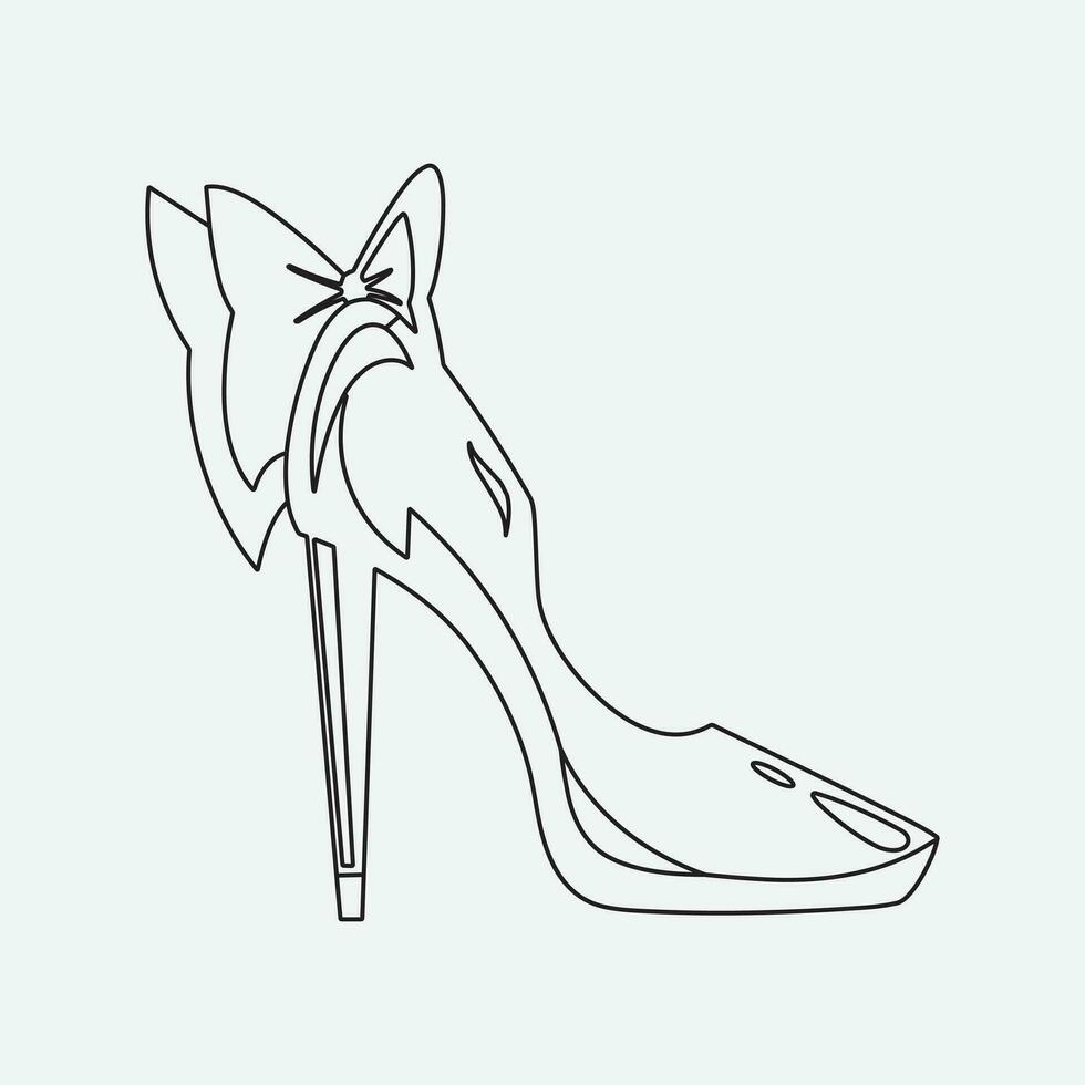 alto tacones Zapatos vector icono. lleno plano firmar para móvil concepto y web diseño. mujer zapato glifo icono. símbolo, logo ilustración