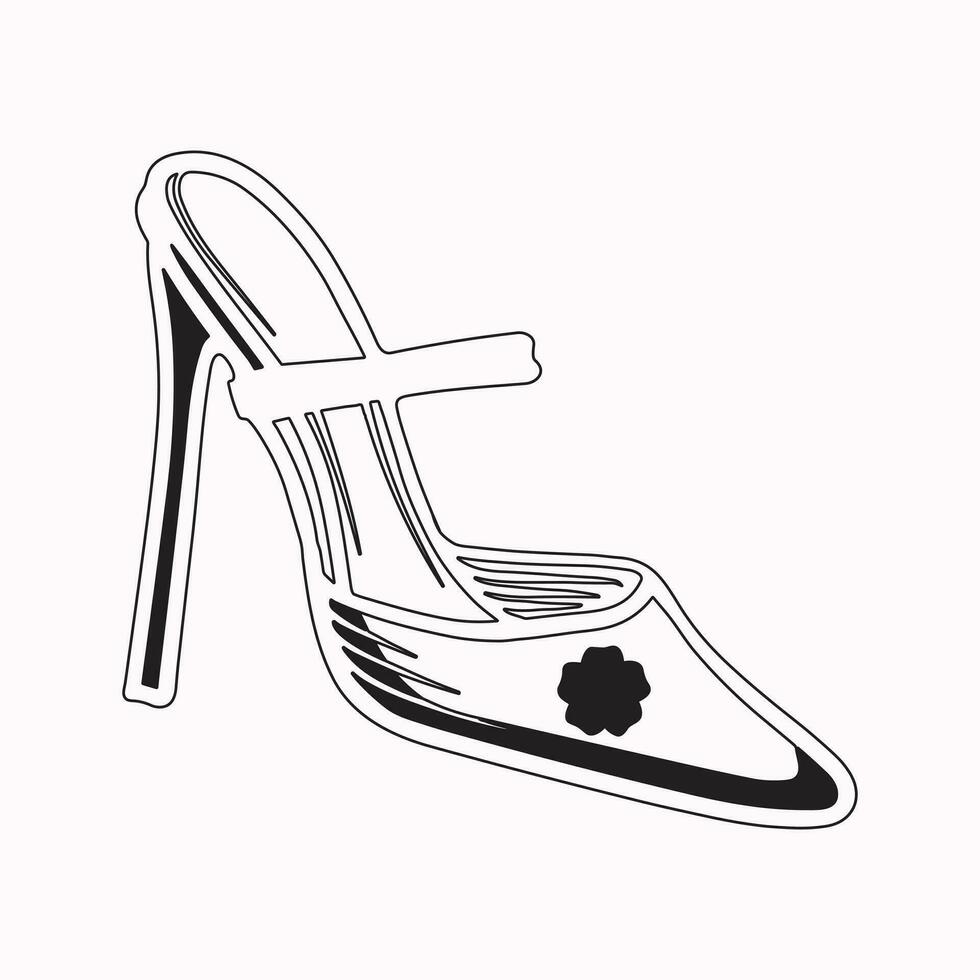 alto tacones Zapatos vector icono. lleno plano firmar para móvil concepto y web diseño. mujer zapato glifo icono. símbolo, logo ilustración