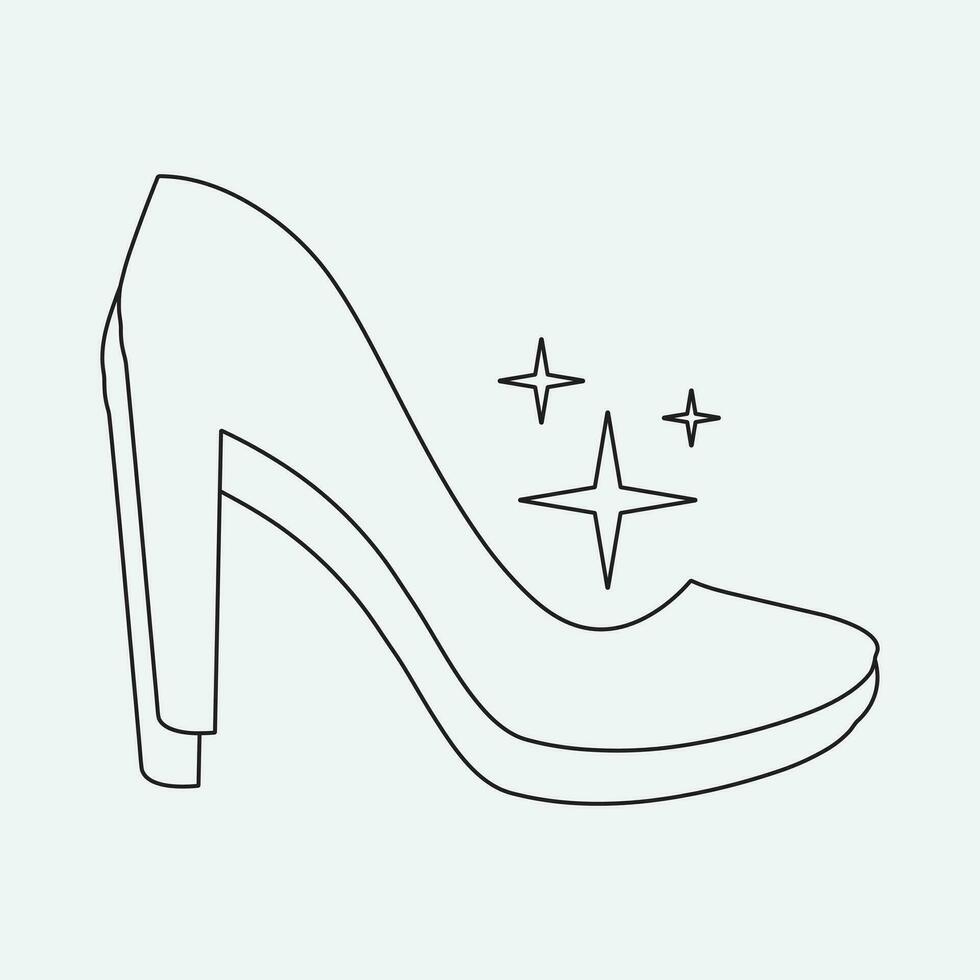 alto tacones Zapatos vector icono. lleno plano firmar para móvil concepto y web diseño. mujer zapato glifo icono. símbolo, logo ilustración