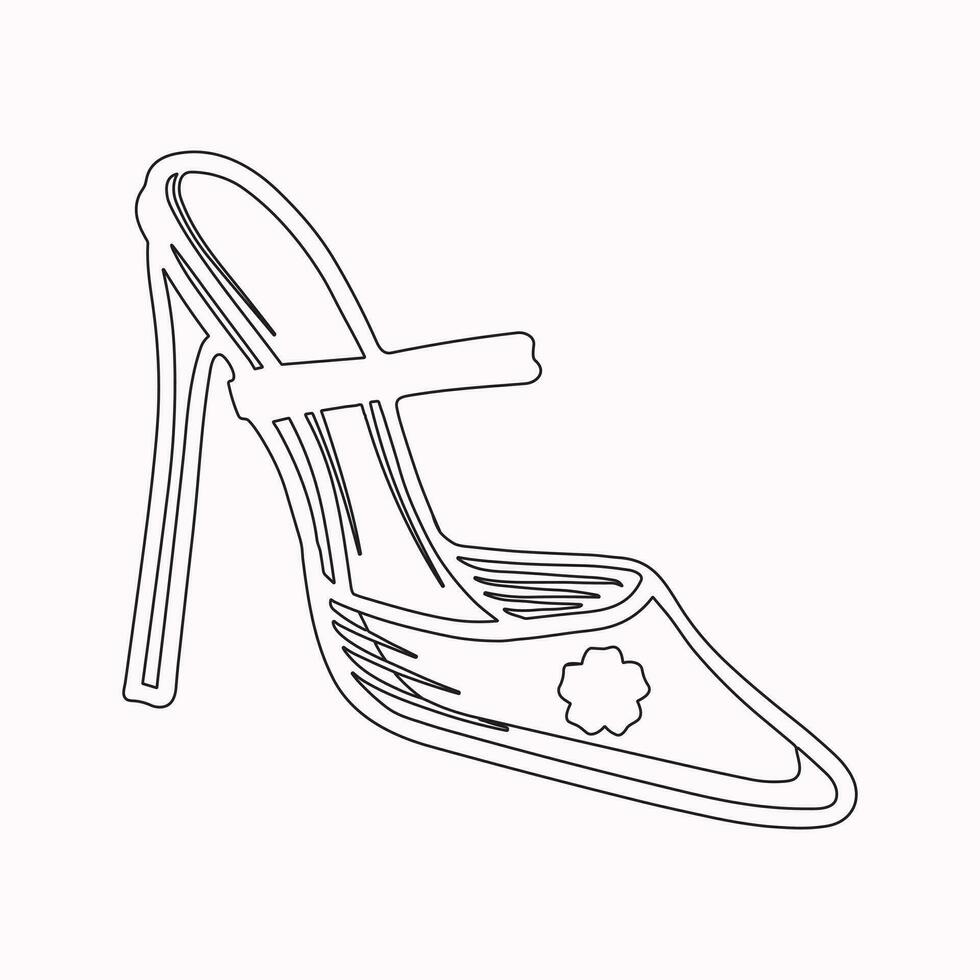 alto tacones Zapatos vector icono. lleno plano firmar para móvil concepto y web diseño. mujer zapato glifo icono. símbolo, logo ilustración