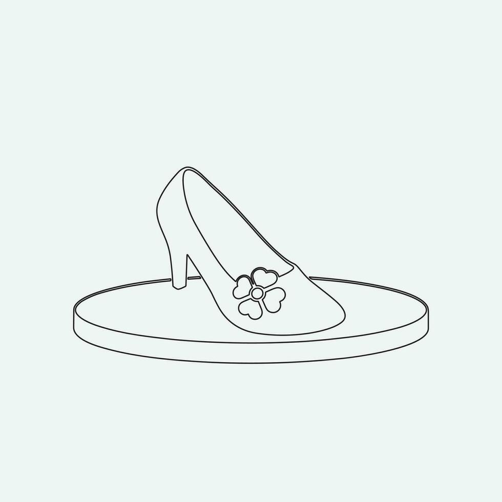 High heels shoes vector icon. filled flat sign for mobile concept and web design. Women shoe glyph icon. Symbol, logo illustration
