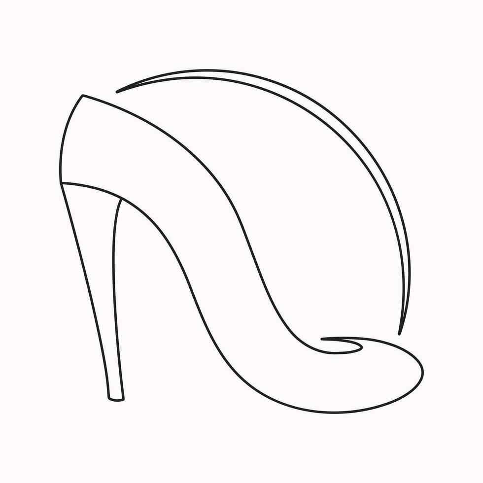 High heels shoes vector icon. filled flat sign for mobile concept and web design. Women shoe glyph icon. Symbol, logo illustration