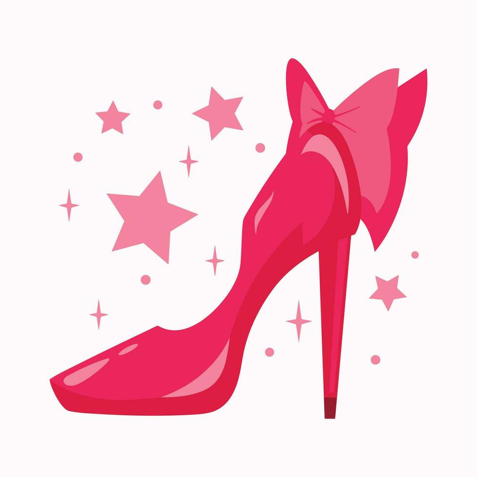 alto tacones Zapatos vector icono. lleno plano firmar para móvil concepto y web diseño. mujer zapato glifo icono. símbolo, logo ilustración. vector gráficos, con rosado alto tacones