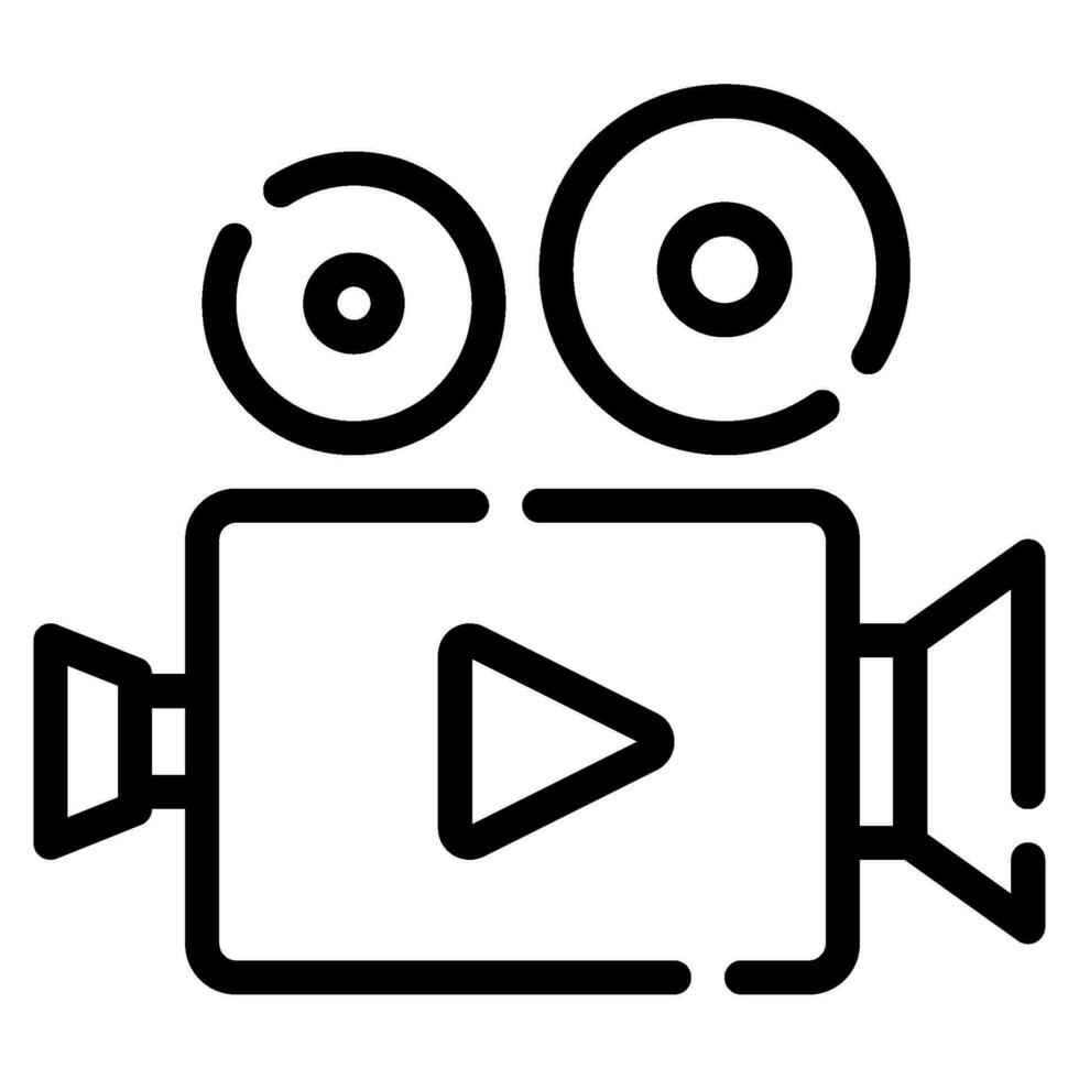 Film icon for web, UIUX, infographic, etc vector