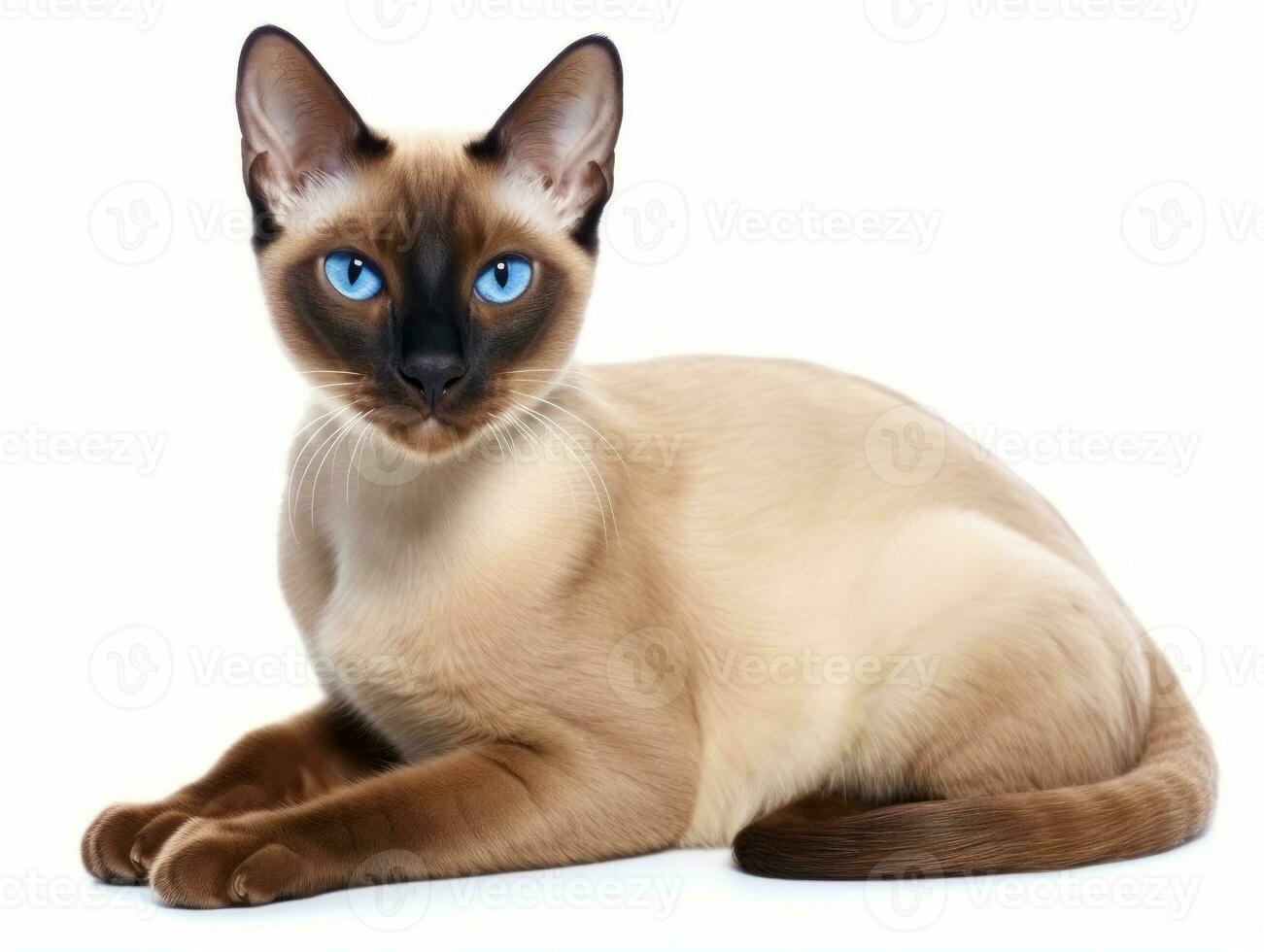 awesome epic photo of cat on white background national geographic style AI Generative