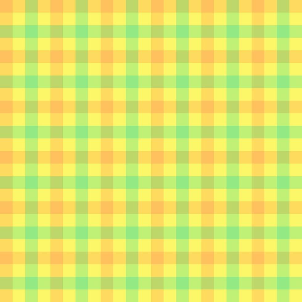 Checked plaid seamless pattern yellow green vector