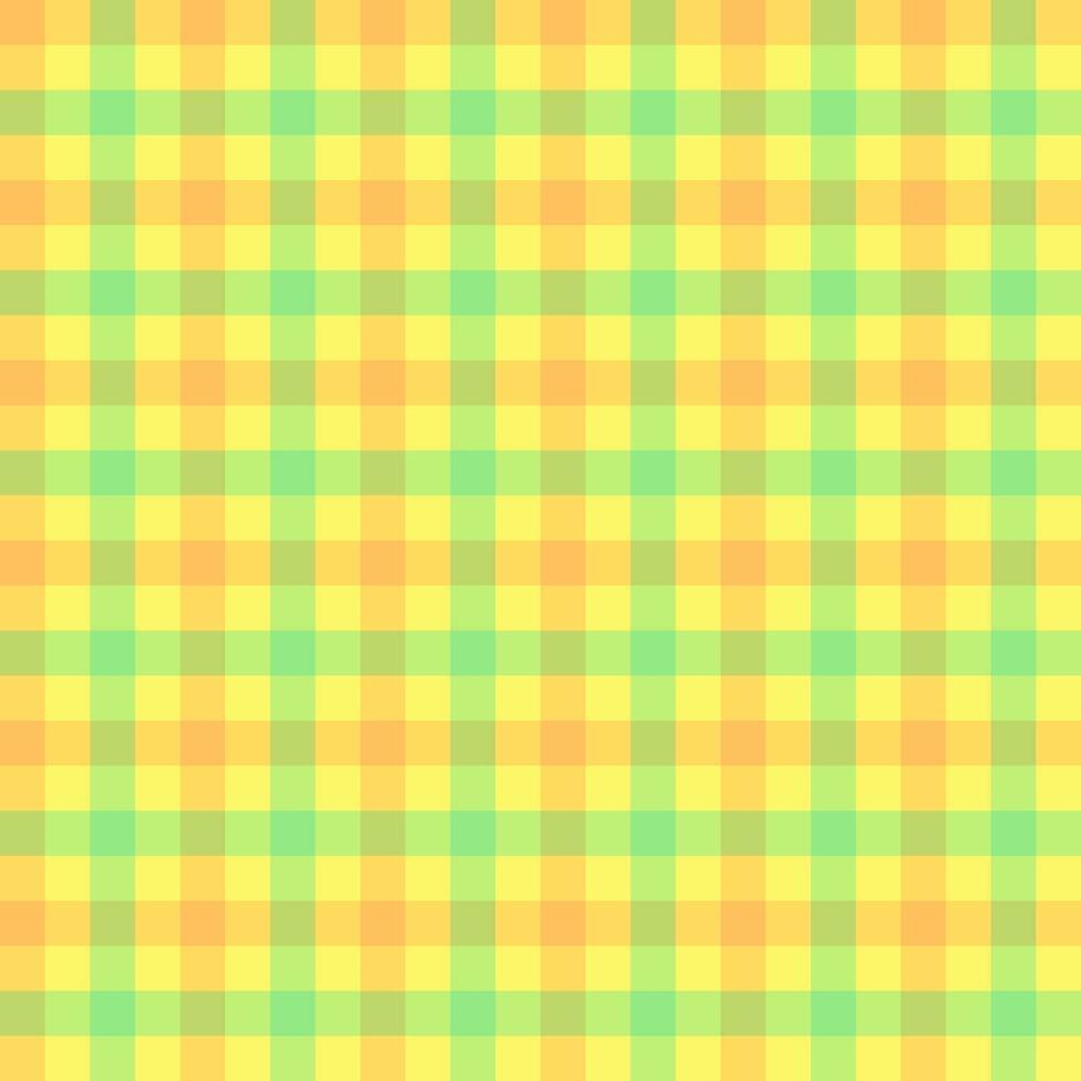 Checked plaid seamless pattern yellow green vector