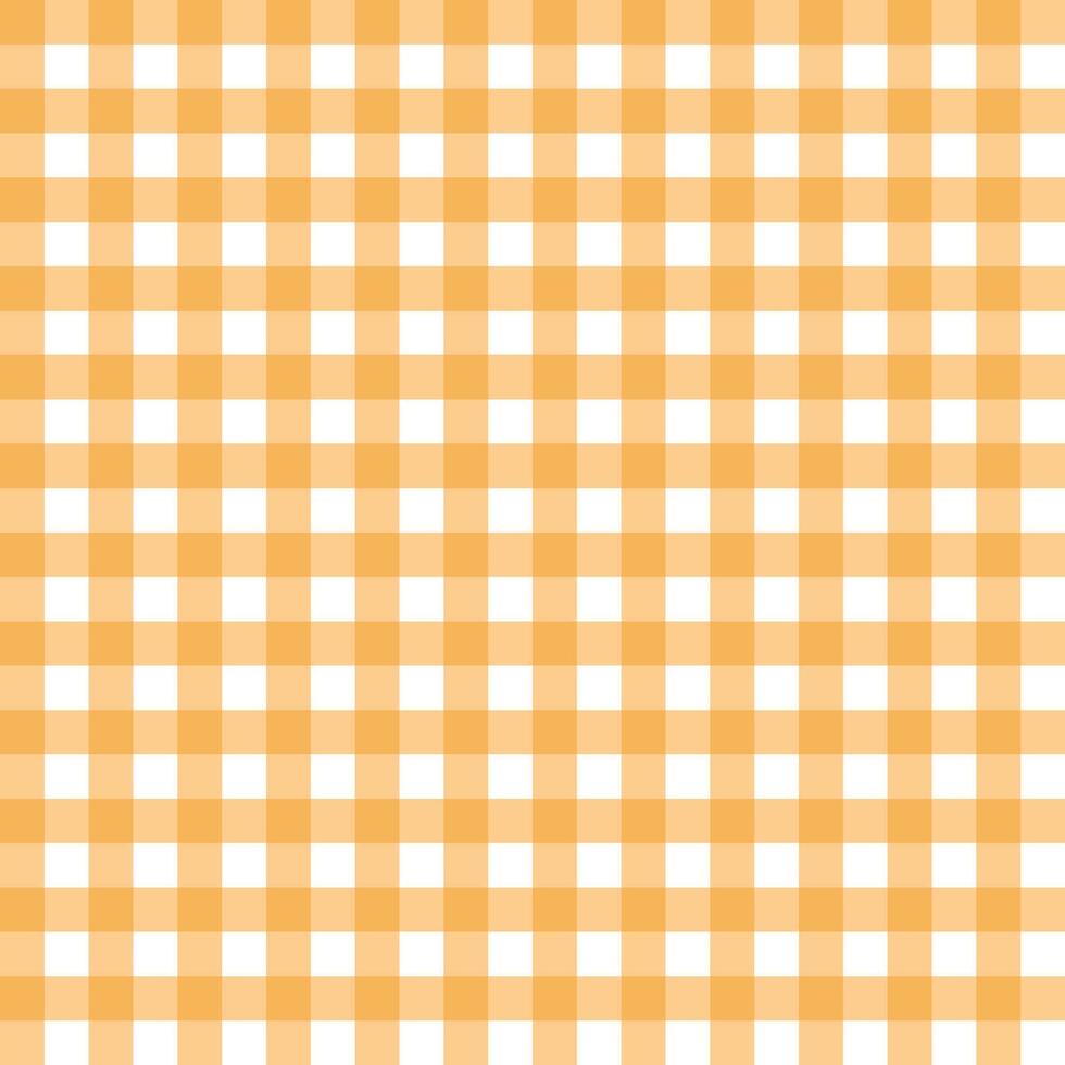 Checked seamless pattern orange vector