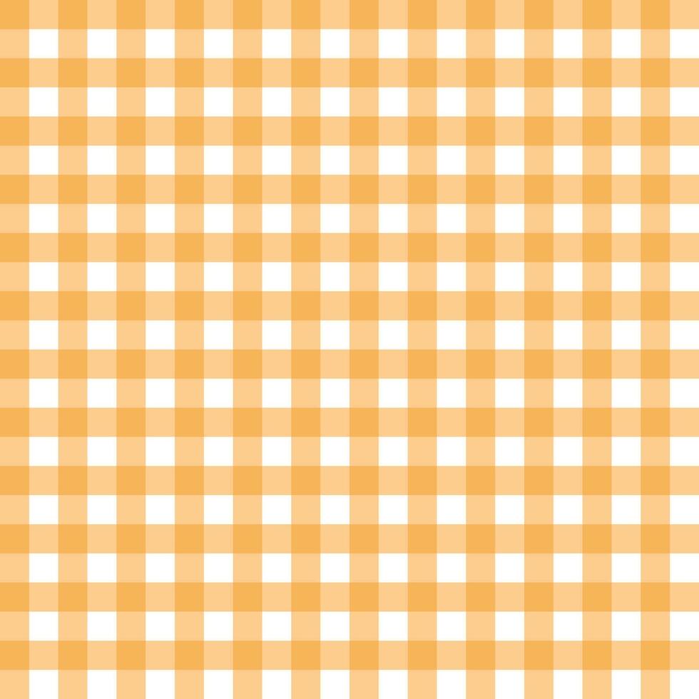 Checked seamless pattern orange vector