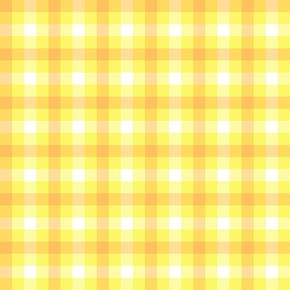 Checked plaid seamless pattern stripes yellow vector