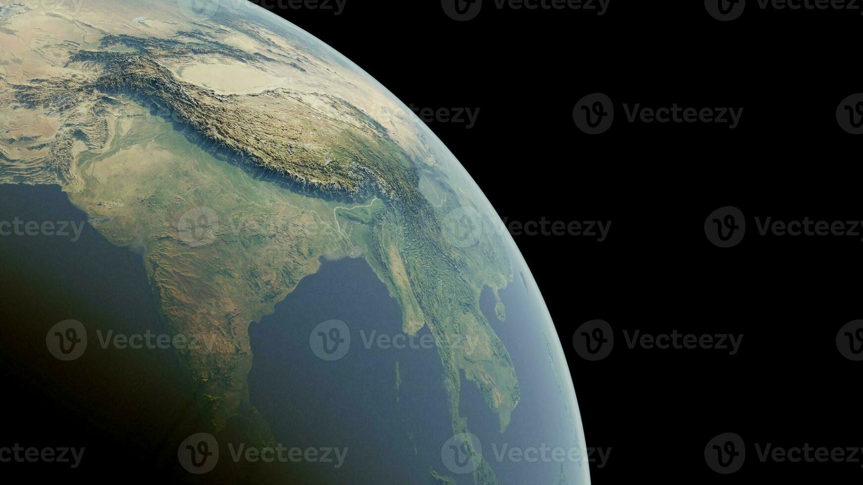 Surface of Earth planet, Himalaya view photo