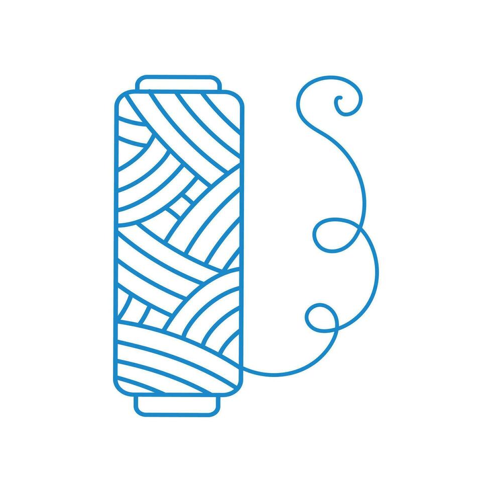 Handmade.  Spool of thread. vector