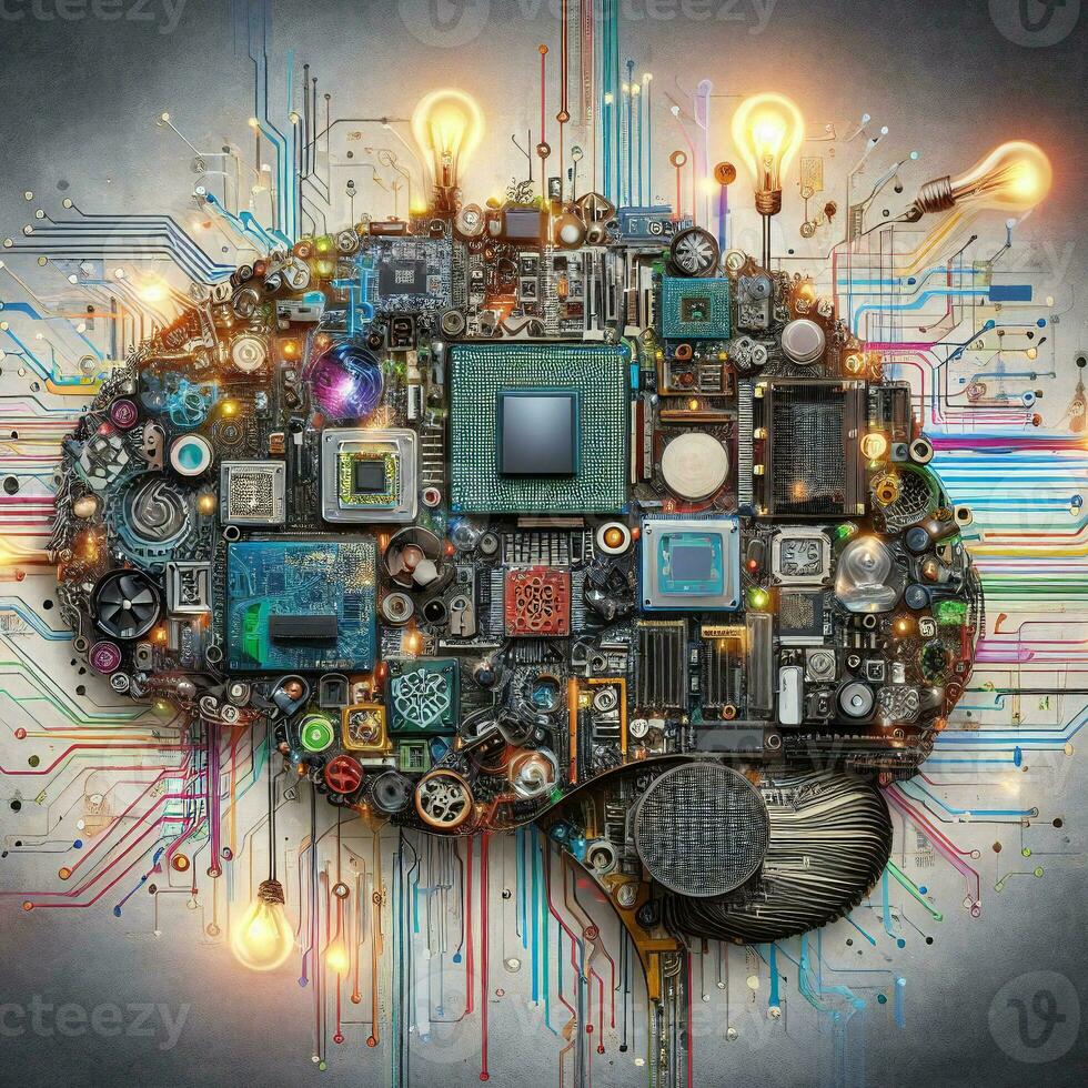 Artificial intelligence is the future of computer technology  ai generative photo