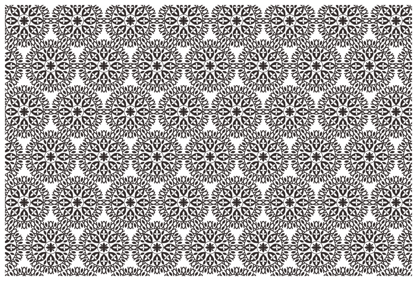 Mandala Ornament Pattern With Transparent  Background png
